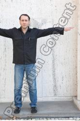 Whole Body Man T poses Casual Average Street photo references